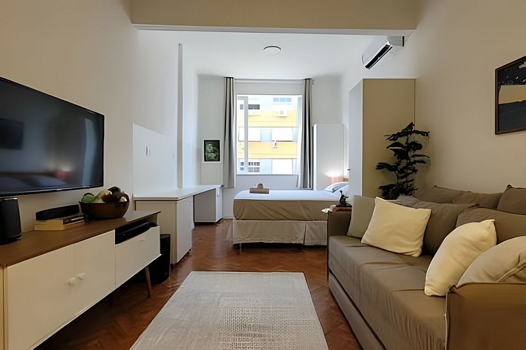 Loft Inteiro Copacabana Decorado 2 quadras da praia