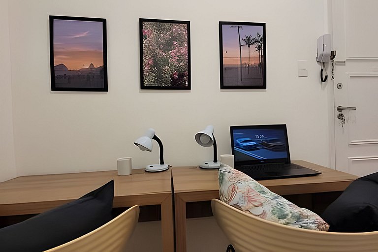 Loft Inteiro Copacabana Decorado 2 quadras da praia